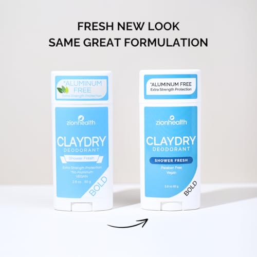 Bold ClayDry Deodorant - Aluminum Free, Extra Strength, 2.8 oz