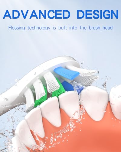 8 Replacement Brush Heads for Waterpik Sonic Fusion 2.0 SF-01W SF-02W