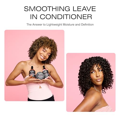 tgin Rose Water Smoothing Leave-In Conditioner for Curly Hair, 13 Ounce