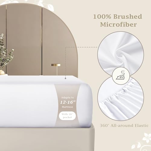 FreshCulture Twin XL Fitted Sheet - Ultra Soft Microfiber Bedding