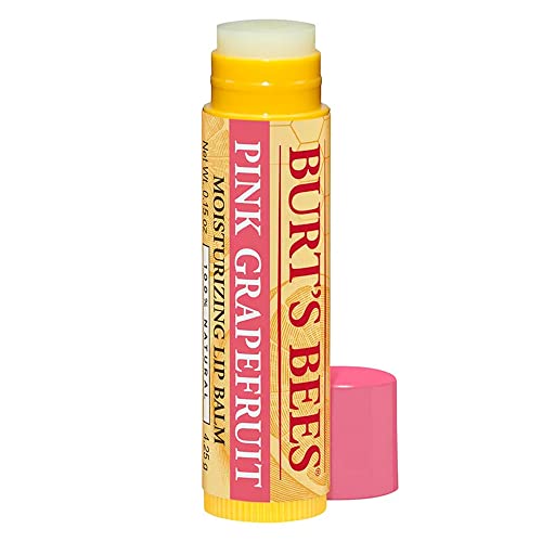 Burt's Bees Moisturizing Lip Balm, Pink Grapefruit, 8 Pack