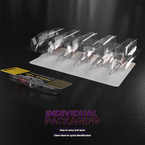 Wormhole Tattoo Cartridge Needles 20pcs Mixed Sizes RL & RM for Tattoo Pen