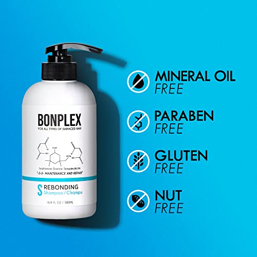 Bonplex Rebonding Shampoo Treatment for Damaged Hair - 4oz Duo