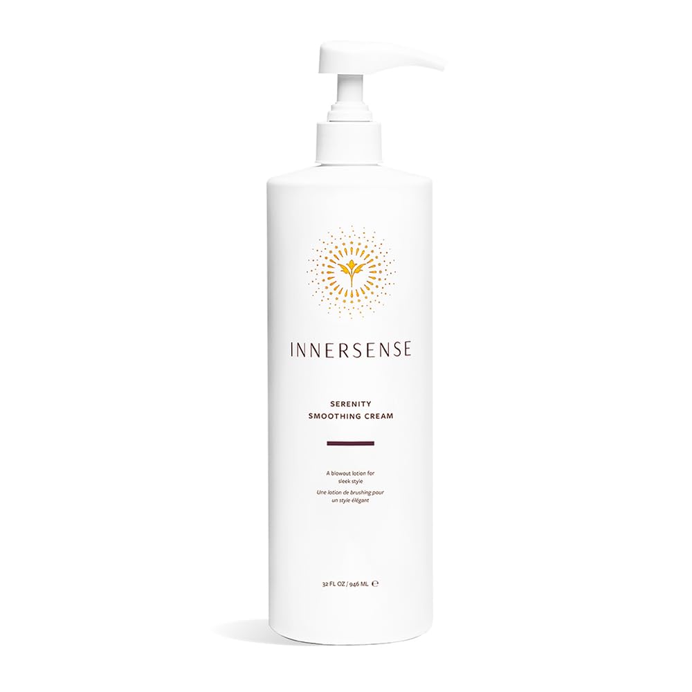 Innersense Organic Beauty Natural Serenity Smoothing Hair Cream - Non-Toxic, Cruelty-Free Formula | 6 oz (177 ml)