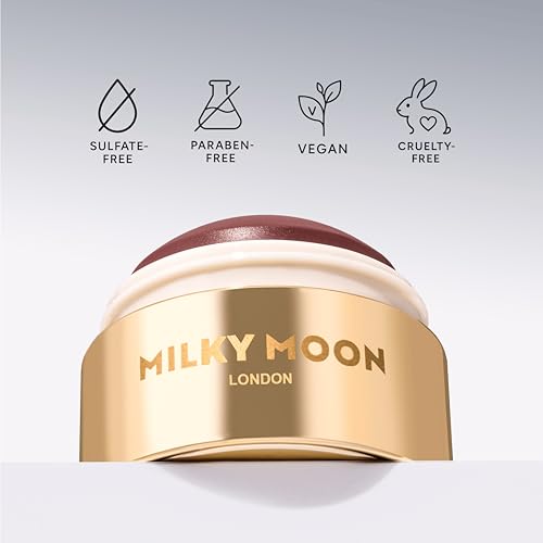 Milky Moon London Stellar Cheeks Cream Blush - Candy Rose, 3-in-1 Formula for Cheeks, Lips & Eyes
