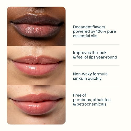 Cliganic Organic Lip Balm Set - 8 Natural Flavors for Soft Lips