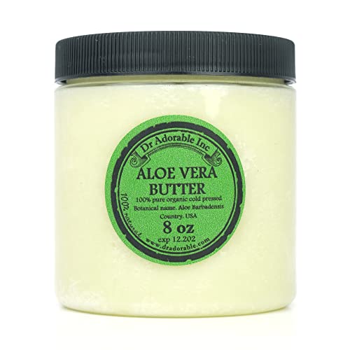 Premium Organic Aloe Vera Butter - 8 oz Cold Pressed Moisturizer