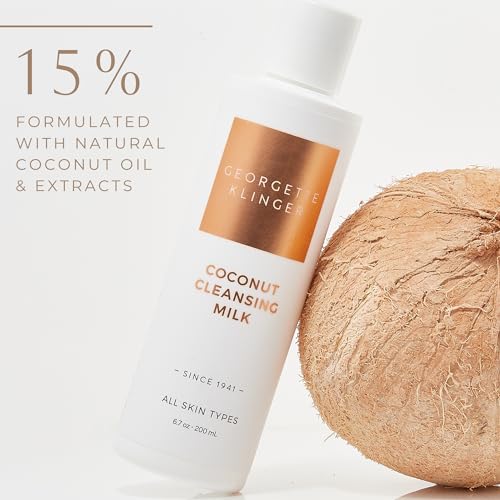 Georgette Klinger Coconut Cleansing Milk - Vegan Makeup Remover, 6.7 oz