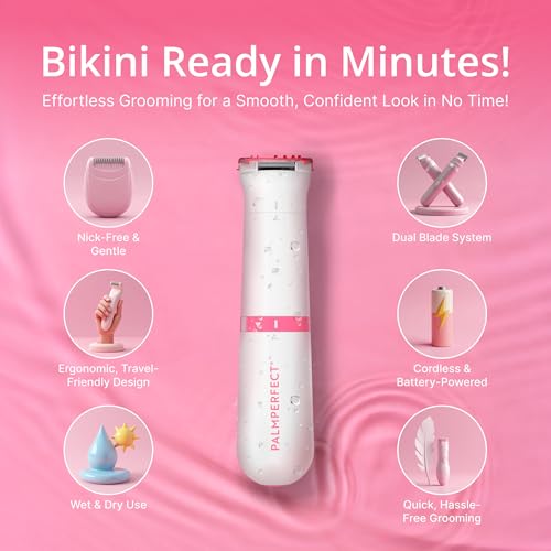 PalmPerfect Bikini Trimmer for Women ? Precise & Gentle Hair Removal