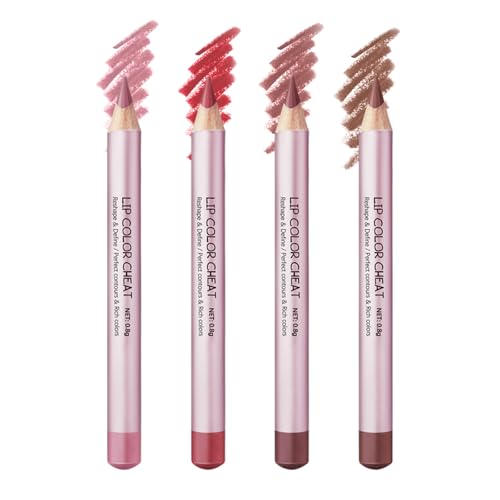 NAISSIYA Waterproof Matte Lip Liner Set - 4 High-Pigmented Colors