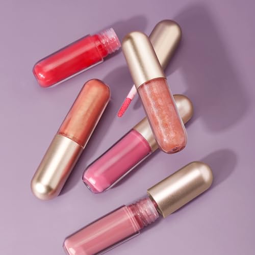 KISSIO Lip Plumper Gloss Dogwood - Moisturizing, Cooling, Cruelty-Free, 0.19 oz