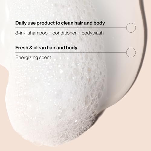 Suave Men Citrus Rush 3-in-1 Shampoo Conditioner & Body Wash 12.6oz (6 Pack)