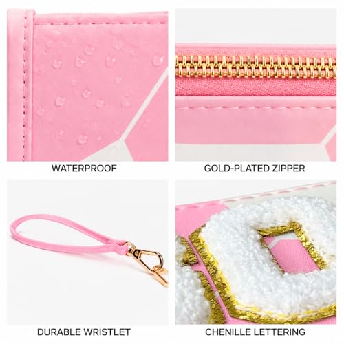 Nunubeo Pink Soccer Gift Set for Girls – Makeup Bag, 50 Stickers, Scrunchies & Bracelet