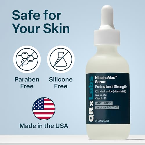 QRx Labs 10% Niacinamide Serum with Tea Tree Oil & Calendula - 2 oz