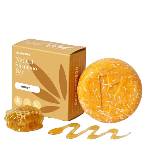 Seek Bamboo Honey Shampoo Bar - Natural Moisturizing Bar for Dry Hair
