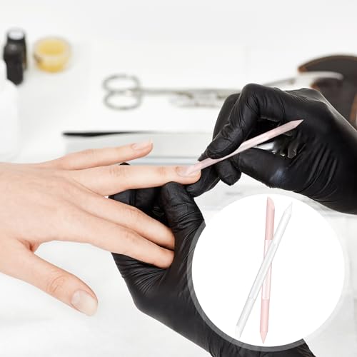 Glass Cuticle Pusher Set - Double-Headed Nail Trimmer & Remover