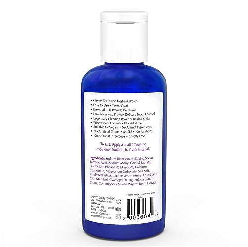 Eco-Dent Baking Soda Toothpowder – Fluoride-Free, Anise Flavor, 2 Oz