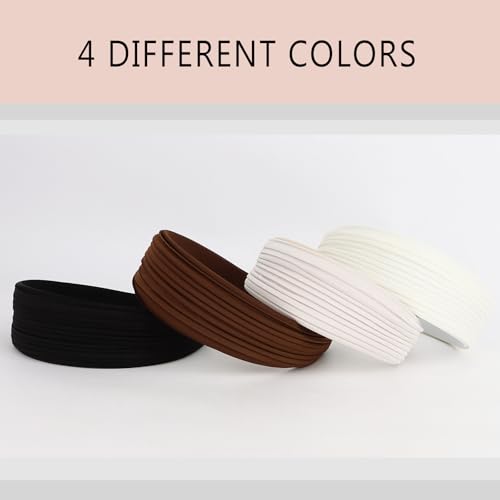 CURASA Wide Fabric Headbands for Women, Non-Slip Comfortable Hair Bands
