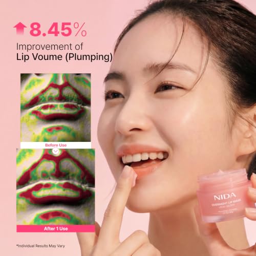 NIDA Overnight Lip Mask - Very Berry | Intense Hydration & Plumping Treatment
