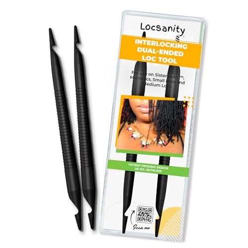 Locsanity Double Pack Interlocking Tool for Locs - Professional Retightening & Styling