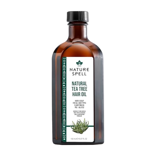 Nature Spell Tea Tree Oil for Hair & Scalp – Pre-Diluted 5.07 fl oz, Natural Hair Treatment & Skin Care