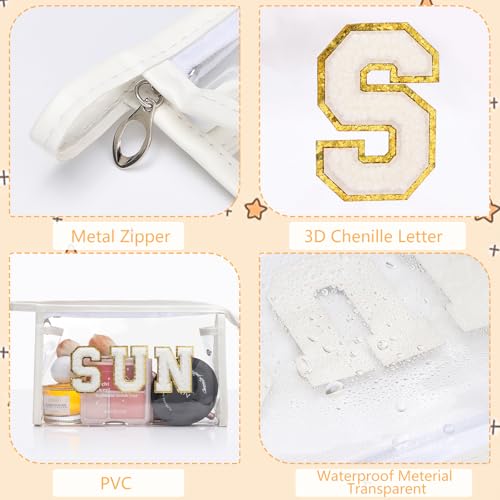 Clear Waterproof Makeup Bag for Beach & Travel Essentials