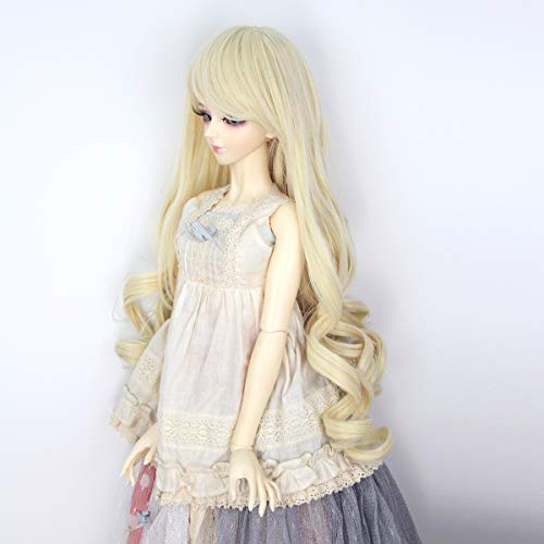 8-9 Inch Curly Handmade BJD Doll Wig for 1/3 MSD DOD Pullip
