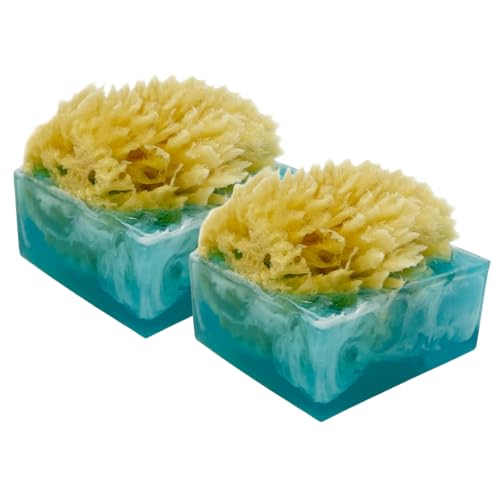 Primal Elements Sea Sponge Bar Soap Pack of 2 - Hydrating & Natural