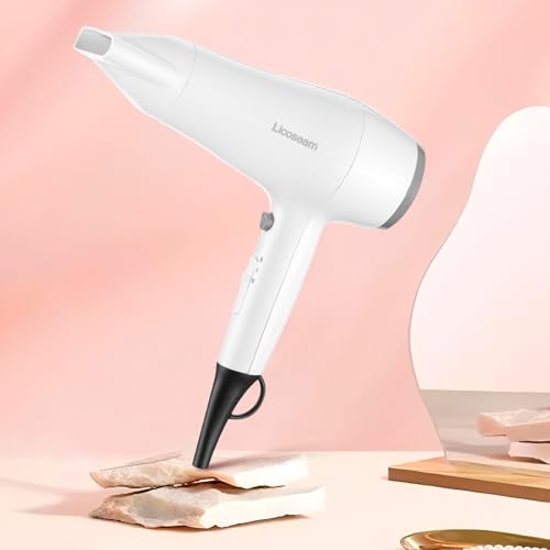 Licoseam 1875W Compact Hair Dryer with Diffuser and Concentrator