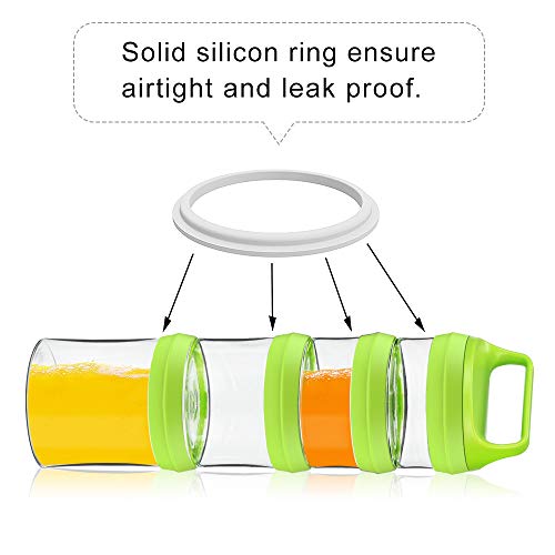SELEWARE Stackable Snack Containers – 4-Piece BPA-Free Storage Set