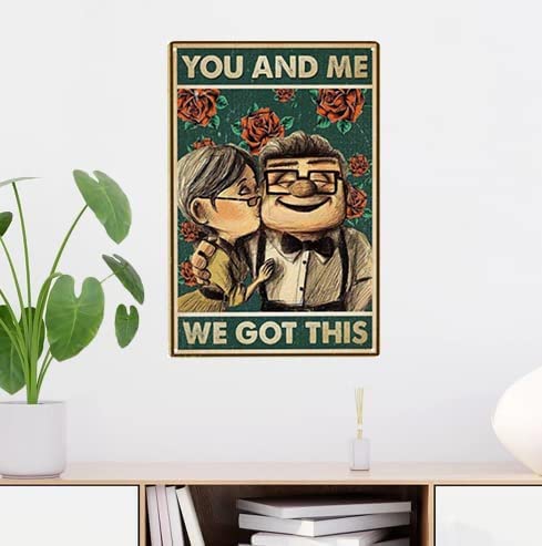Carl & Ellie You & Me Vintage Metal Tin Sign 8x12 Inch