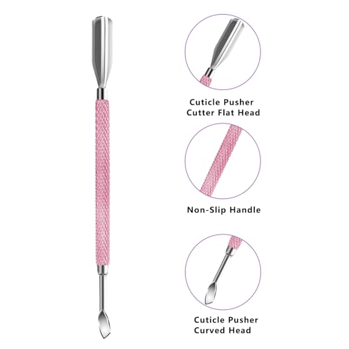 Professional Stainless Steel Cuticle Trimmer & Pusher Set