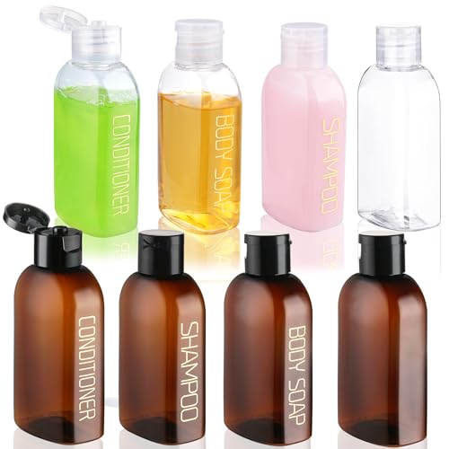 Cosywell Travel Bottles for Toiletries - 8PCS 3.4oz TSA Approved, 6 Labeled