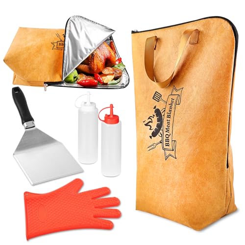 Romanticist 5-in-1 Heavy Duty Grill Accessories Set with Insulated Meat Blanket