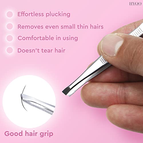 24 Pcs Mini Tweezers Bulk Pack - Stainless Steel Small Tweezers First Aid with Slanted Tips & Heart Clamps, 3.5 Inch Compact Size - Tweezer Kit for Eyebrows, Splinters, First Aid, Crafts & Home Use