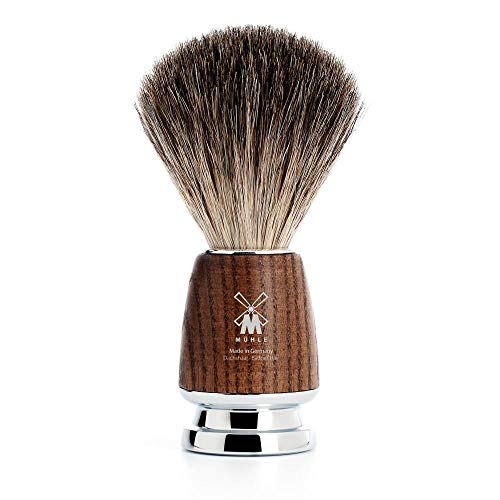 M?HLE RYTMO 4-piece Pure Badger Double Edge Safety Razor (Closed Comb) Shaving Set For Men - Perfect for Every Day Use, Barbershop Quality Close Smooth Shave