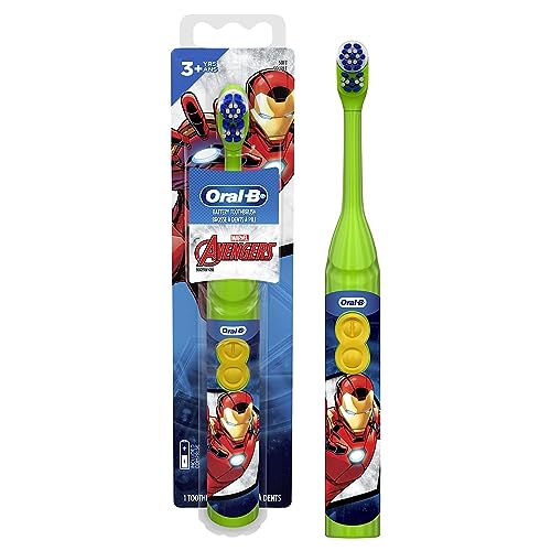 Oral-B Kids Marvel Avengers Battery Toothbrush, Soft Bristles, 2-Pack