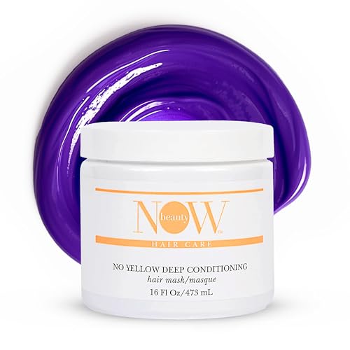 NOW BEAUTY Purple Hair Mask - Deep Conditioning for Blonde & Gray Hair - 16 oz