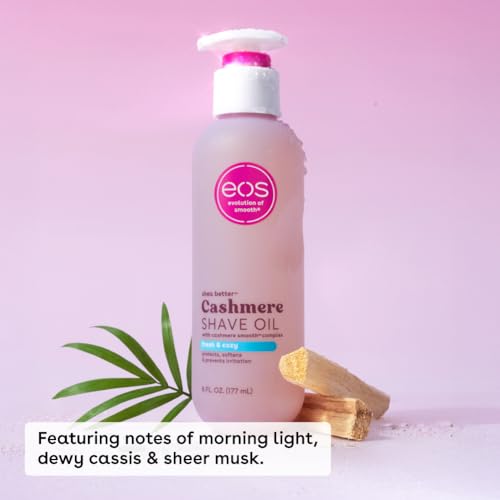EOS Cashmere & Vanilla Shave Oil Bundle - Smooth, Hydrating Skin Care Set
