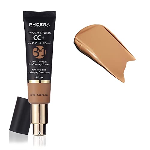 Phoera Anti-Aging Color Correcting Foundation Cream SPF 25+ 1.06 oz - 160 Sand