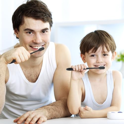 Ouligay Ultra Soft Toothbrush Set - 4 Extra Soft Bristle Toothbrushes for Sensitive Teeth