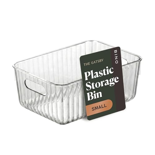 BINO The Gatsby Collection Small Clear Plastic Storage Bins