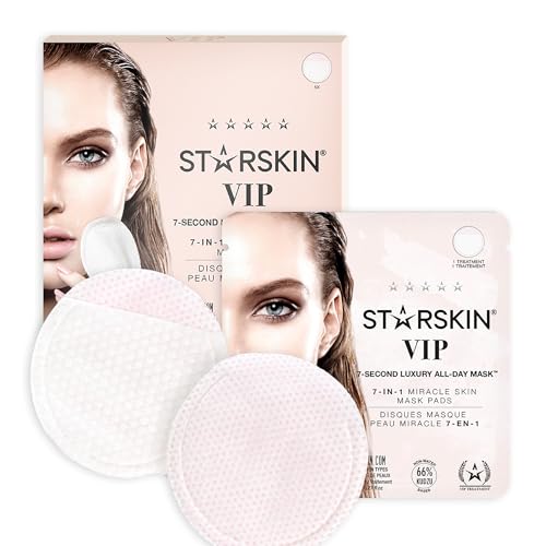 STARSKIN 7 Seconds All-Day Hydrating Facial Mask Pads (Pack of 5) - 7-in-1 Korean Skincare for Instant Glow and Pore Care