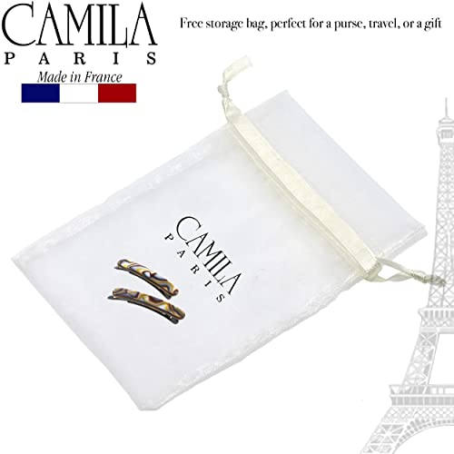 Camila Paris Onyx 1.75" French Hair Barrette Clip for Women