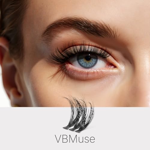VEYESBEAUTY VBmuse Lash Clusters - 3D Fluffy Individual Eyelash Extensions