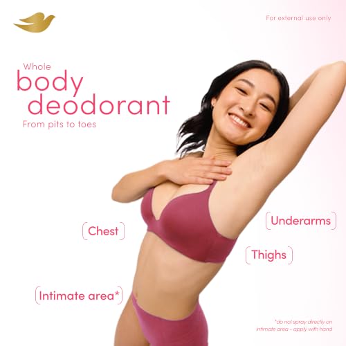Dove Gardenia Breeze Alcohol-Free Whole Body Deodorant Spray, 4 oz