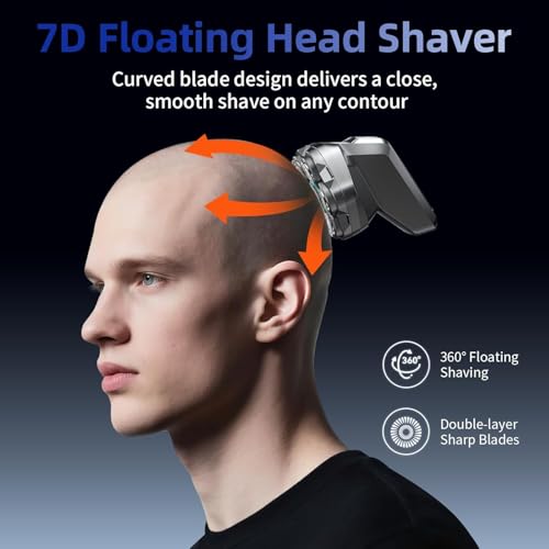 kensen 7D Head Shaver Replacement Head - Dark Gray, 7 Heads for S32