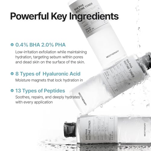 MEDITHERAPY BHA PHA Daily Exfoliating Toner for Smooth Pore Refining