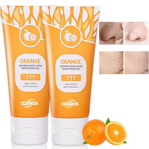 FAIRYTALESPACE Orange Exfoliating Gel Scrub for Face and Body, 2 Pack