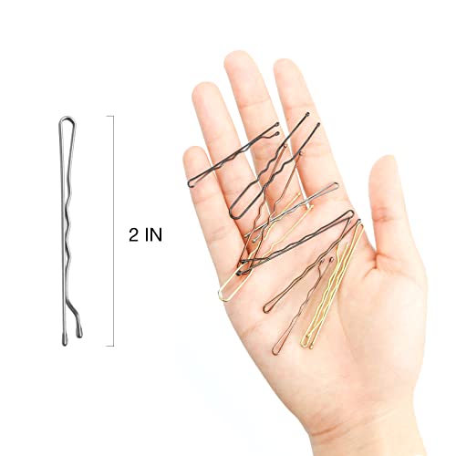 HOYOLS 100-Piece Silver Bobby Pins for All Hair Types